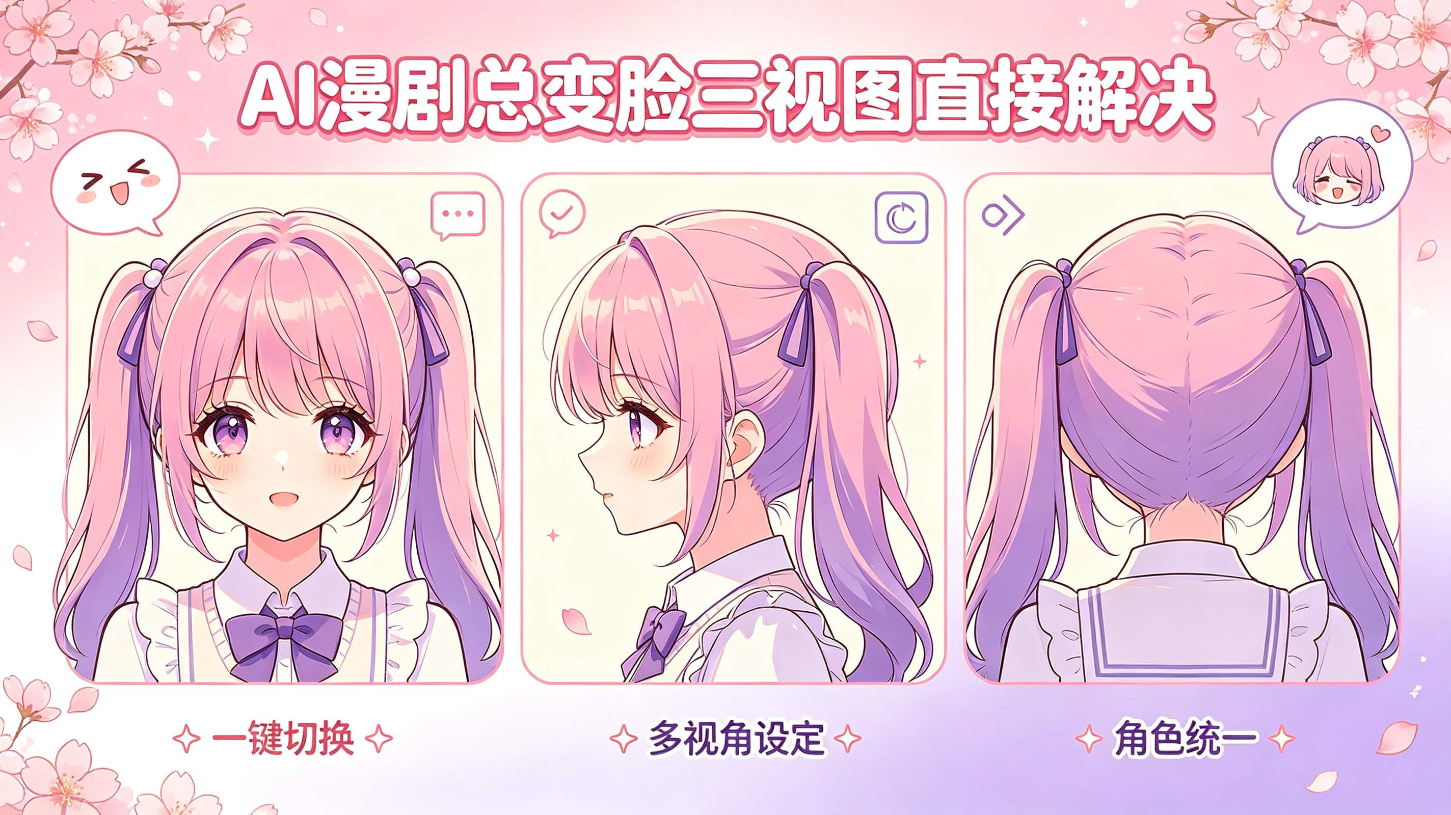 AI漫剧总变脸，其实一张角色三视图直接解决