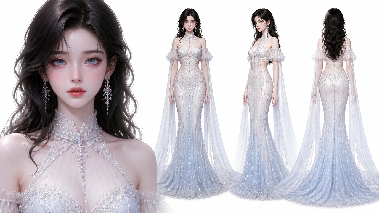 3D 都市 漫剧晚礼服 | GPT-Image2 人物提示词汇总