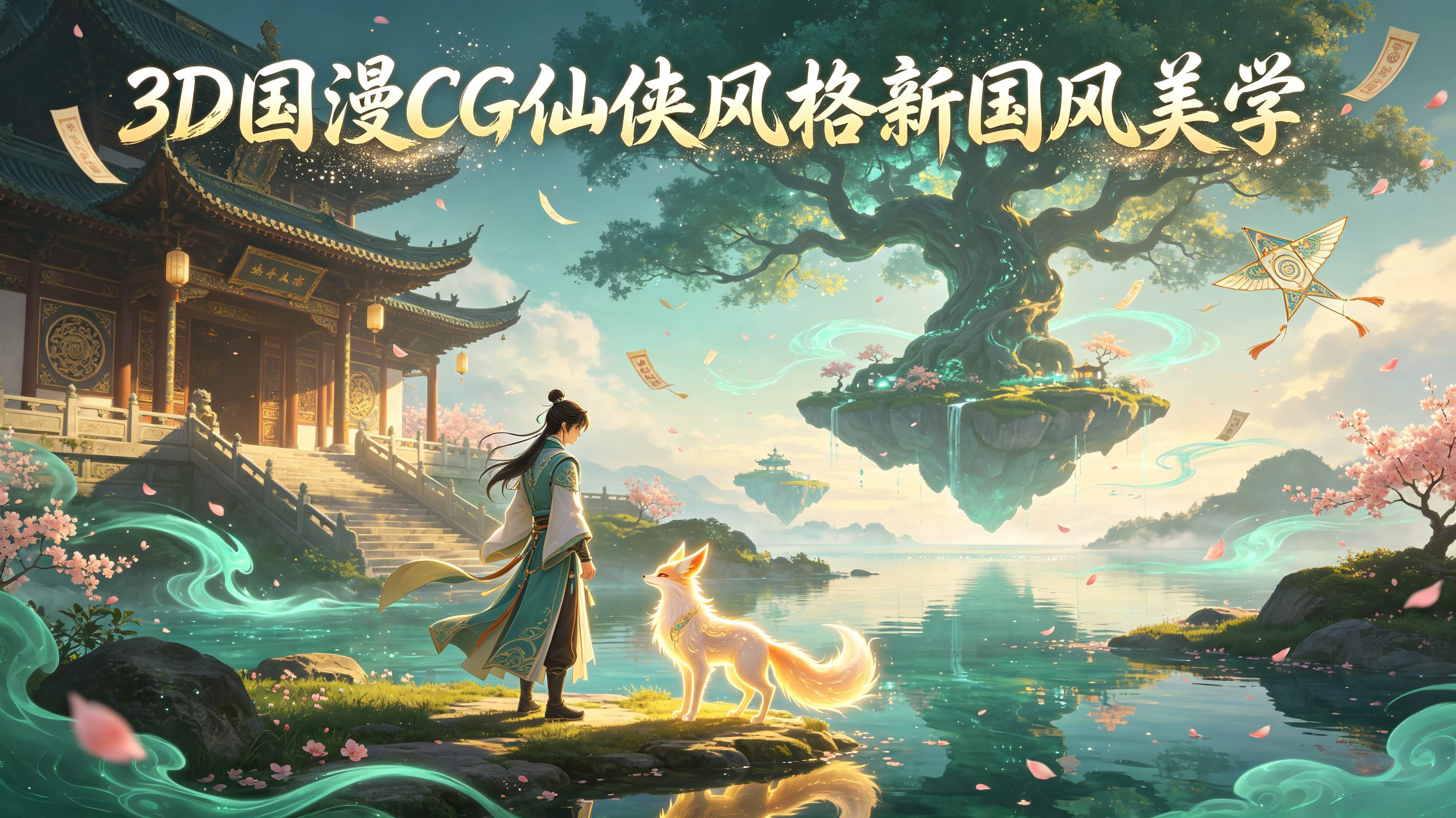 3D国漫CG仙侠风格，新国风美学