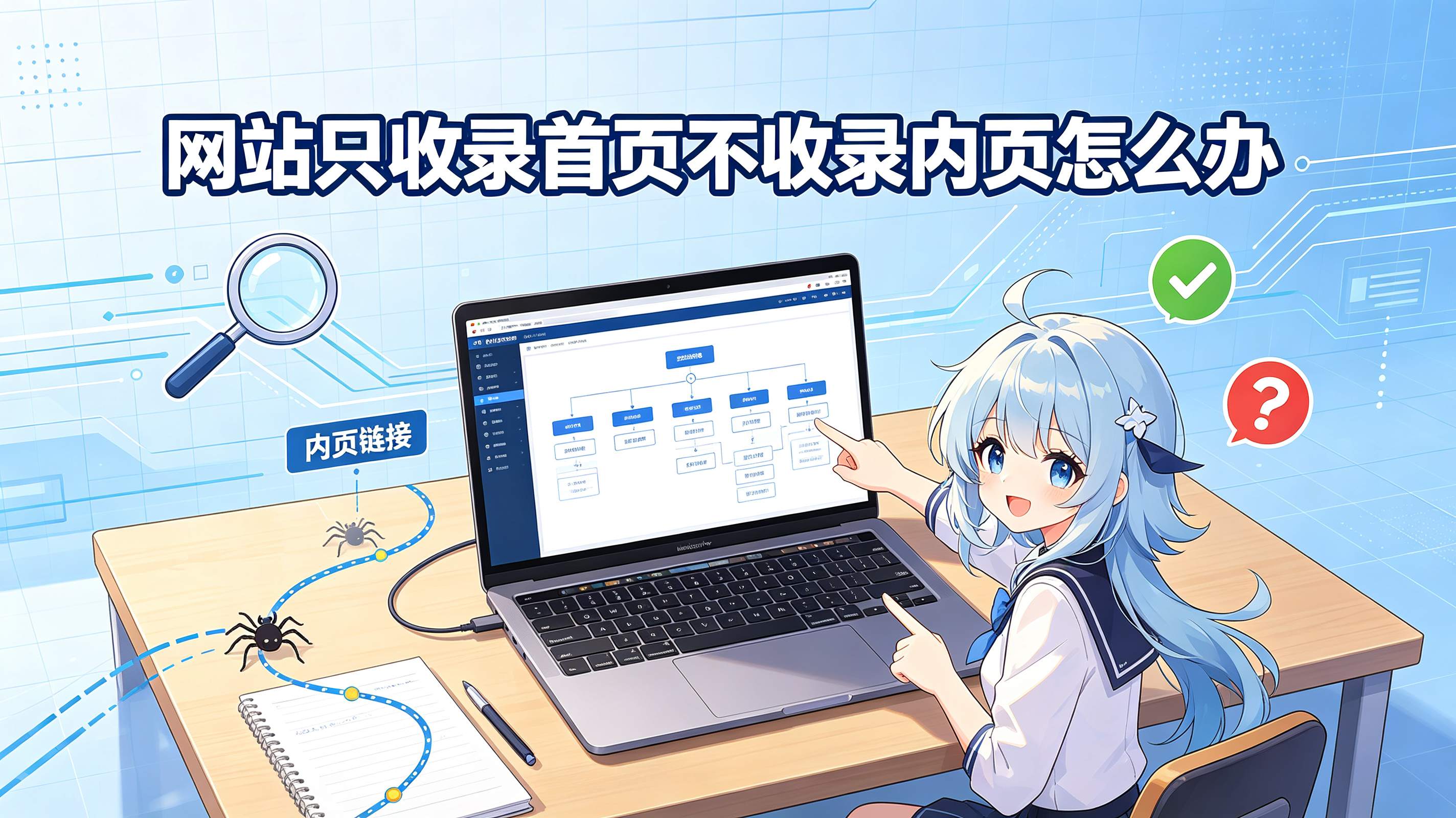 网站只收录首页不收录内页怎么办