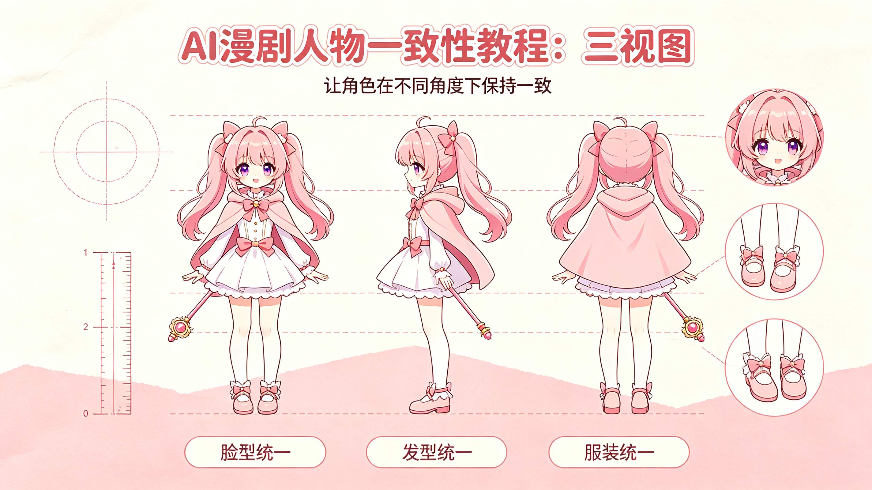 AI漫剧人物一致性教程三视图